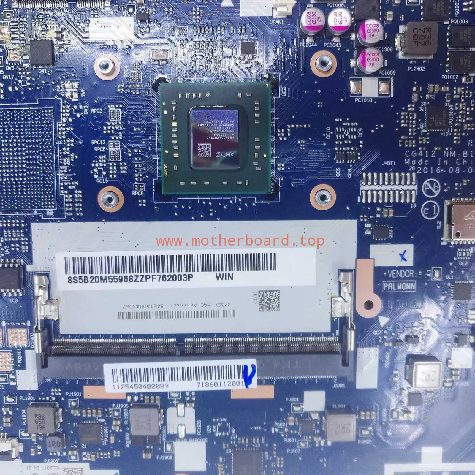 For Lenovo ThinkPad 110-14AST A9-9400 Laptop Motherboard NM-B102 5B20M55968 4