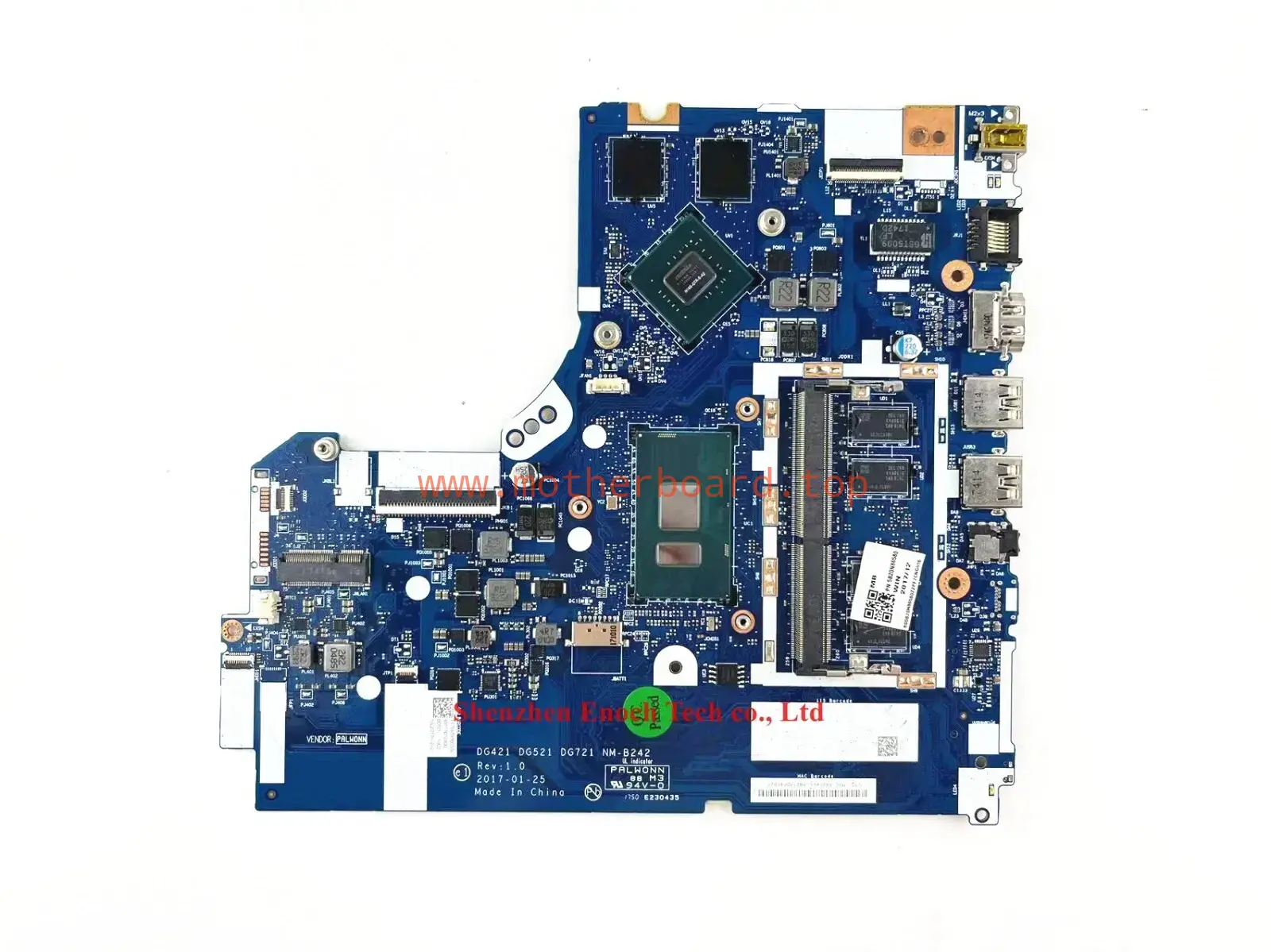 PN:5B20N86580 motherboard For Lenovo 520-15IKB 320-15ISK NM-B242 i7-7500u 940MX