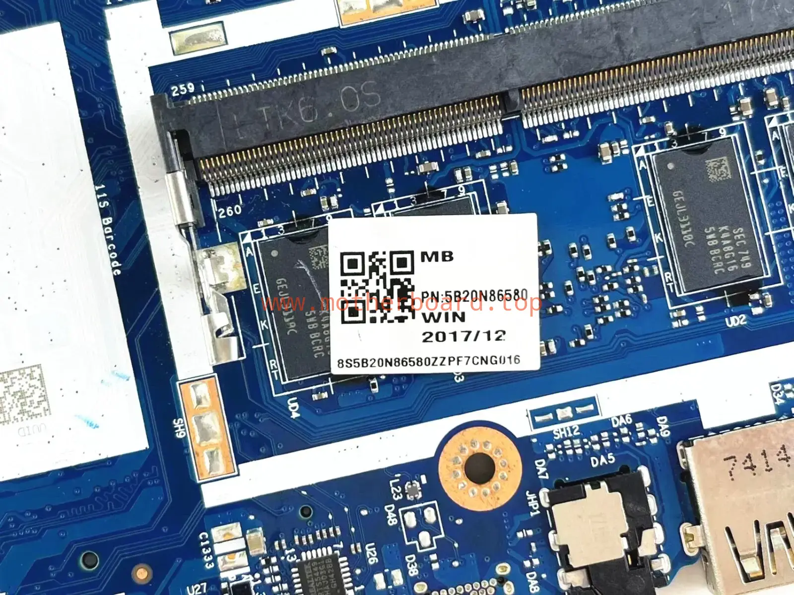 PN:5B20N86580 motherboard For Lenovo 520-15IKB 320-15ISK NM-B242 i7-7500u 940MX 3