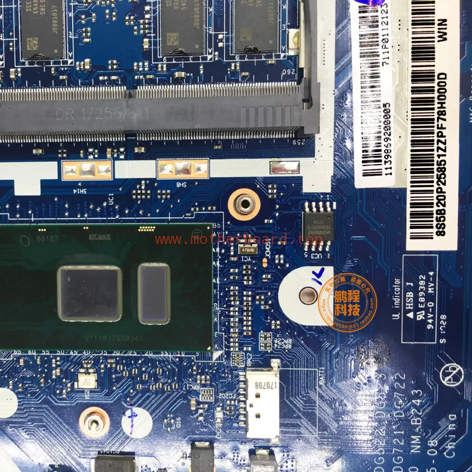 For Lenovo 320-17IKB i7-7500U Motherboard NM-B243 5B20P25851 3