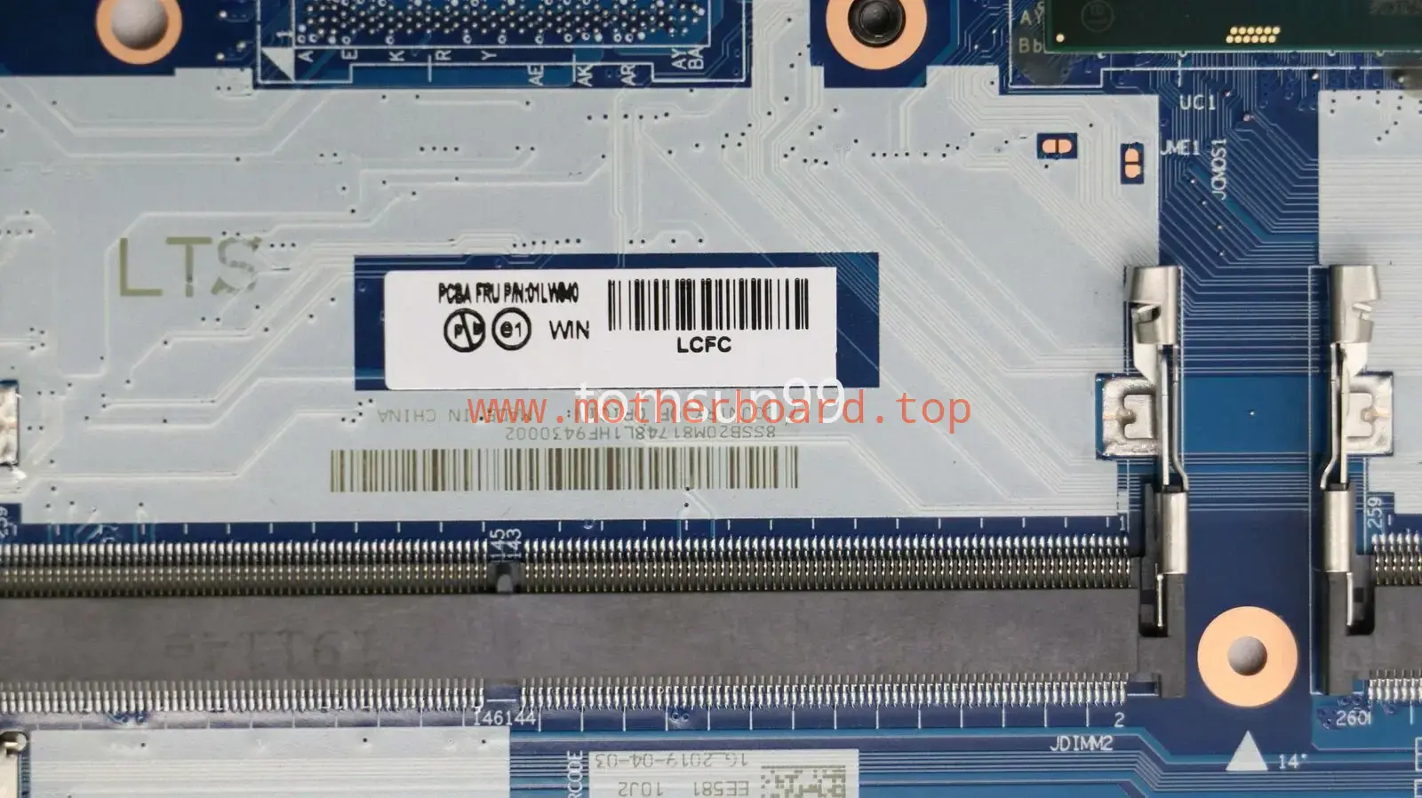 For Lenovo ThinkPad E480 E580 Motherboard NM-B421 With i3 i5 i7 7th/8th Gen CPU 4