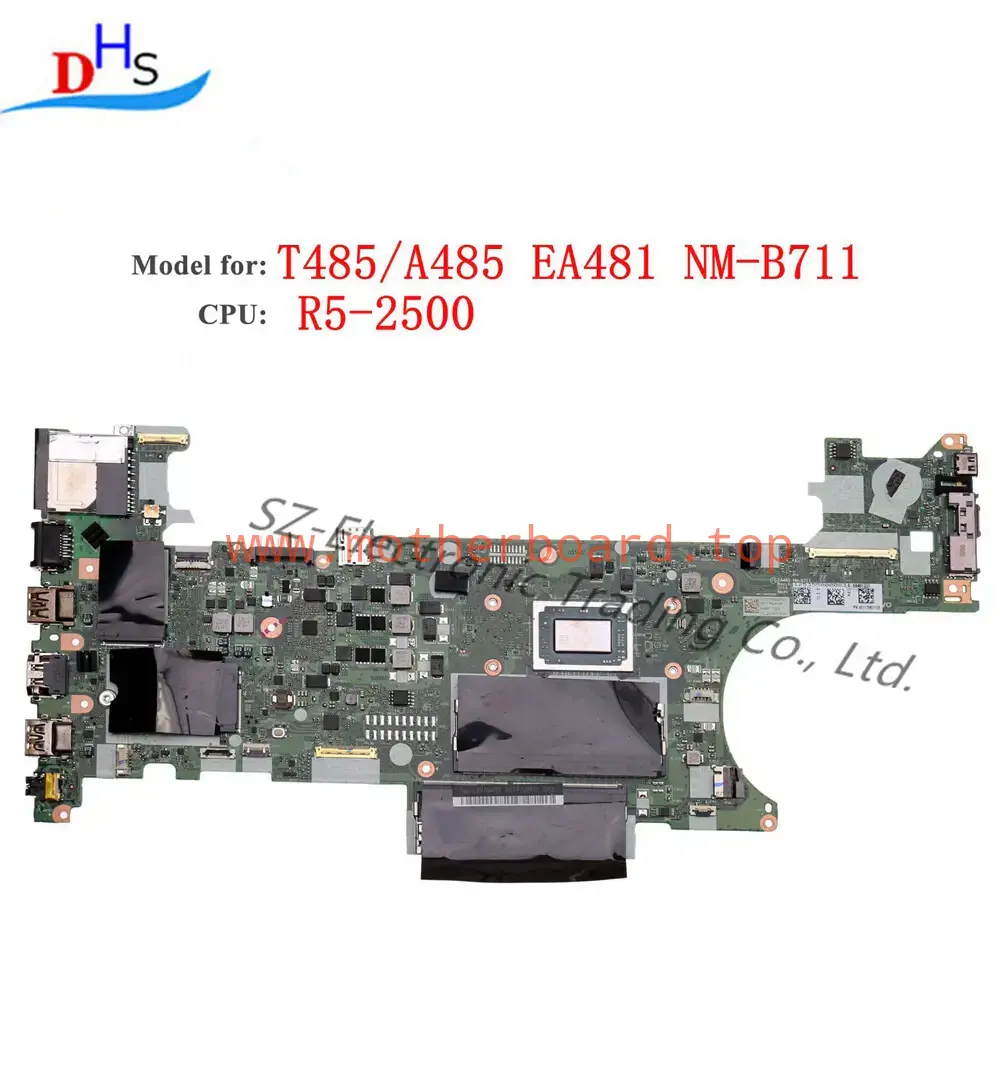 02DC286 For Lenovo ThinkPad A485 T485 Laptop Motherboard NM-B711 R5-2500