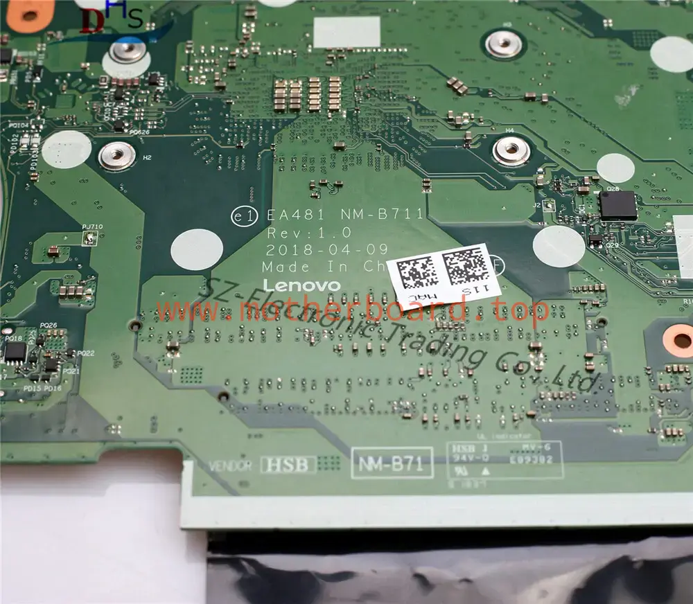 02DC286 For Lenovo ThinkPad A485 T485 Laptop Motherboard NM-B711 R5-2500 4