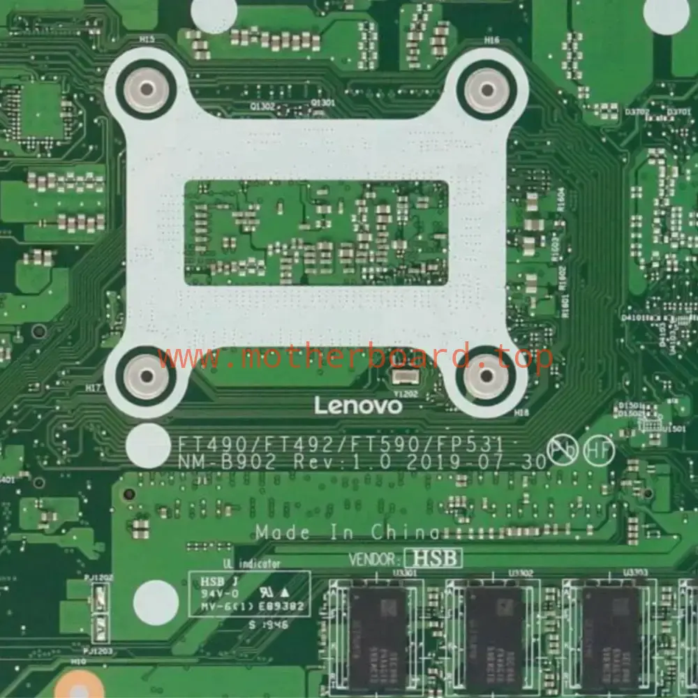 NM-B902 For Lenovo Thinkpad T490 Motherboard CPU:I5-10210U I7-10510U RAM:8G 16G 4
