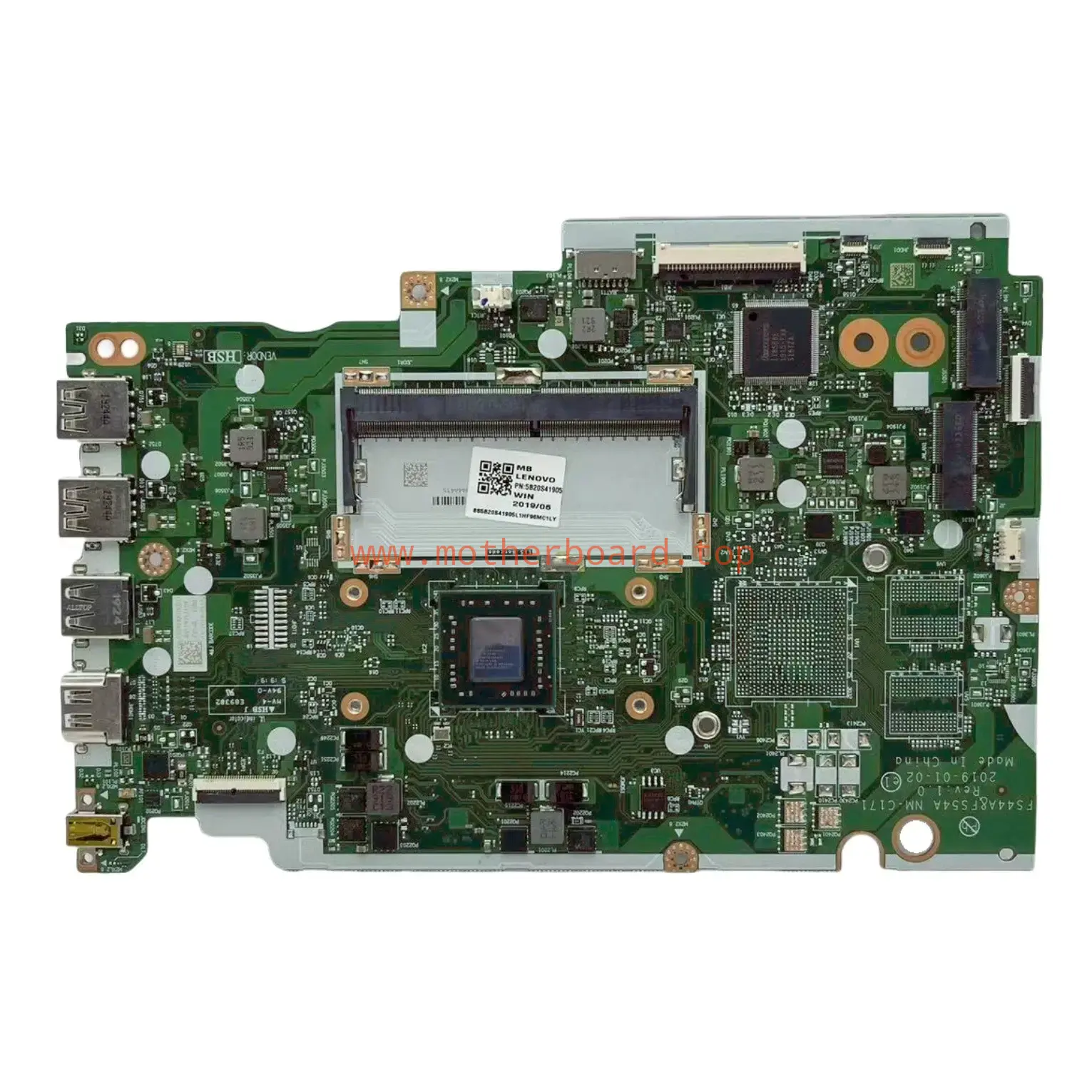 NM-C171 5B20S41905 For Lenovo ThinkPad S145-15AST Motherboard A6-9225U CPU UMA