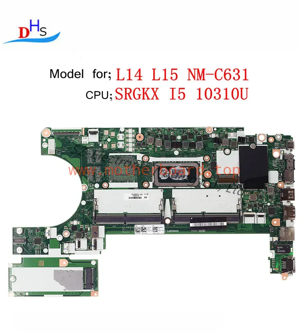 5B20W77450 For Lenovo ThinkPad L14 L15 Laptop Motherboard NM-C631 CPU: i5-10310U