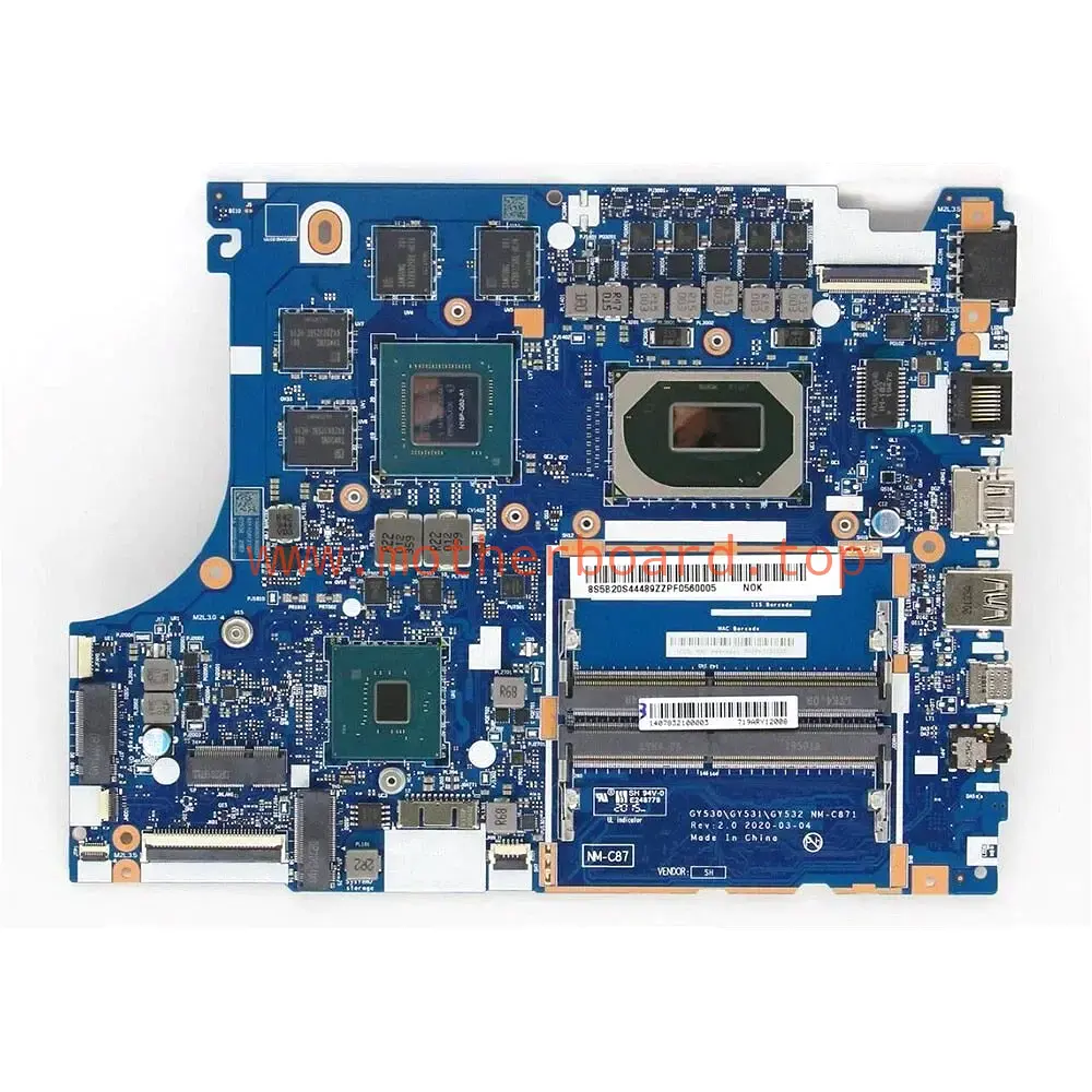 NM-C871 For Lenovo gaming 3-15IMH05 motherboard i5 i7 1650Ti 4G 5B20S44483