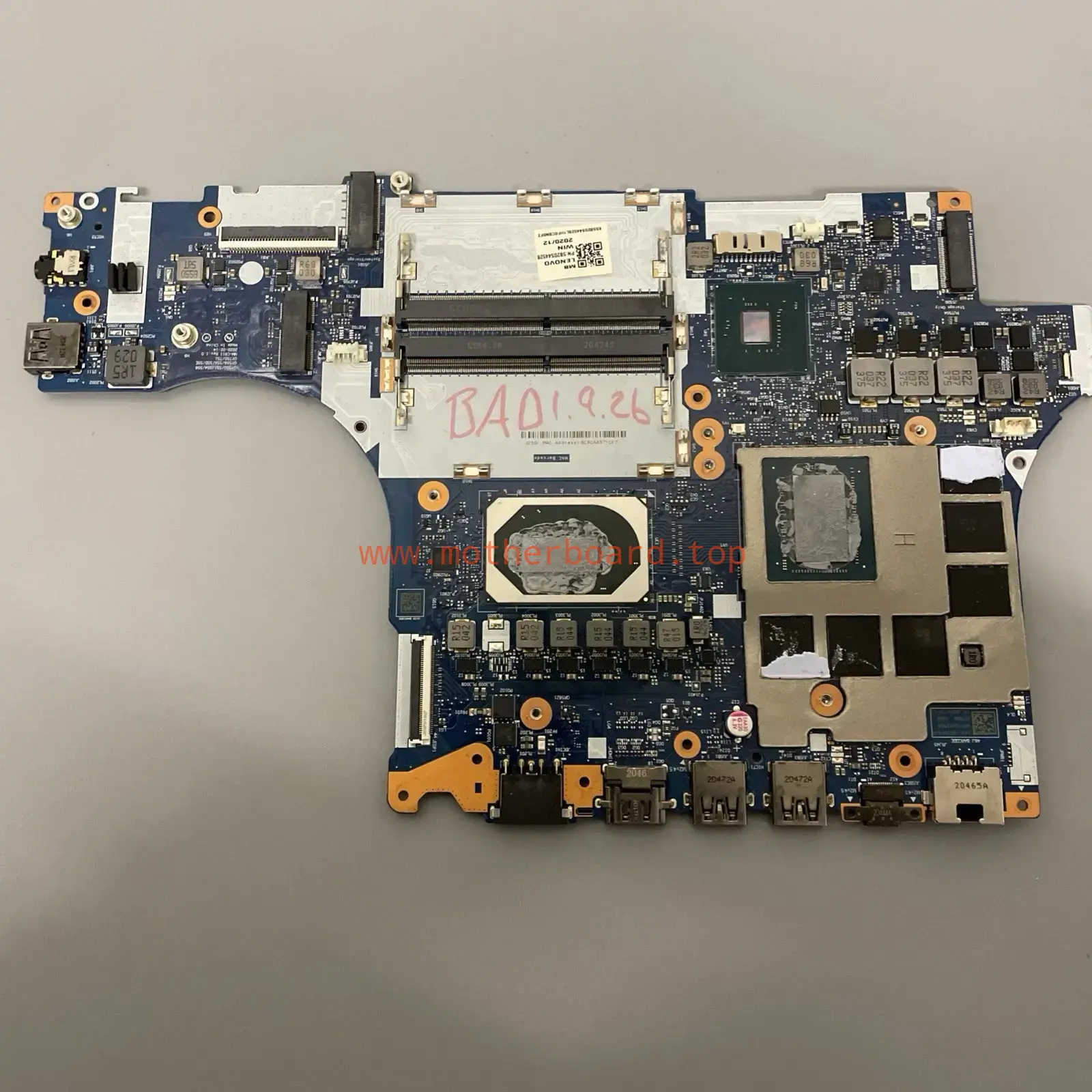 NM-C911 For Lenovo 5-15IMH05H Motherboard SRH84 I5-10300H CPU+RTX 2060 WR11526R 2