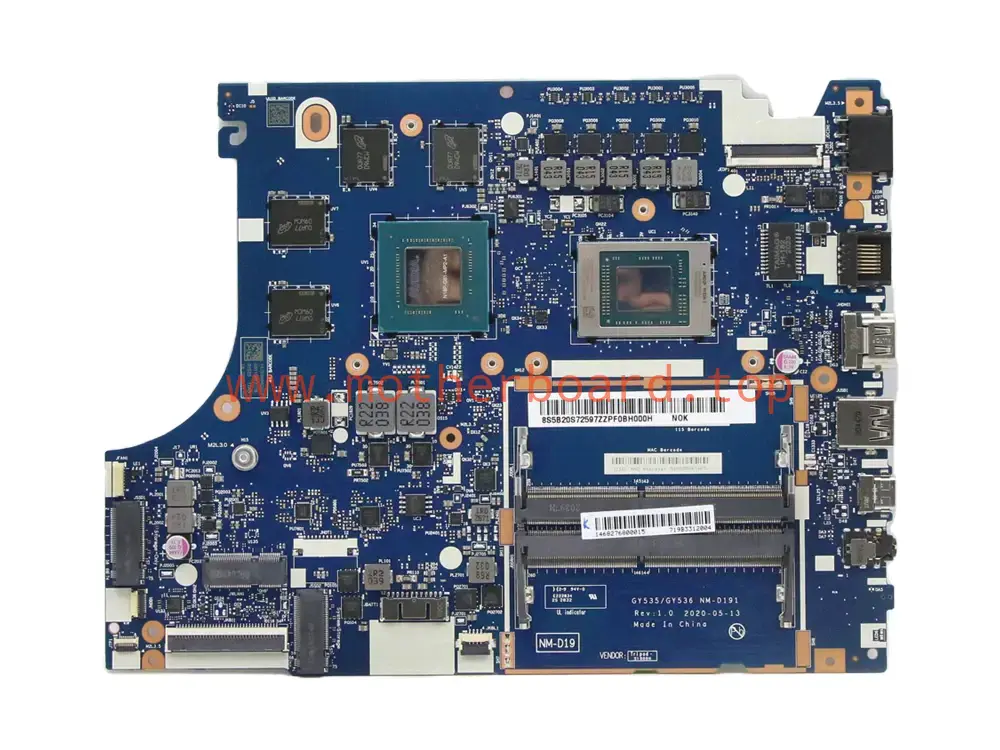 5B20S72597 For Lenovo Ideapad Gaming 3-15ARH05 SWG Motherboard R5 R7 NM-D191