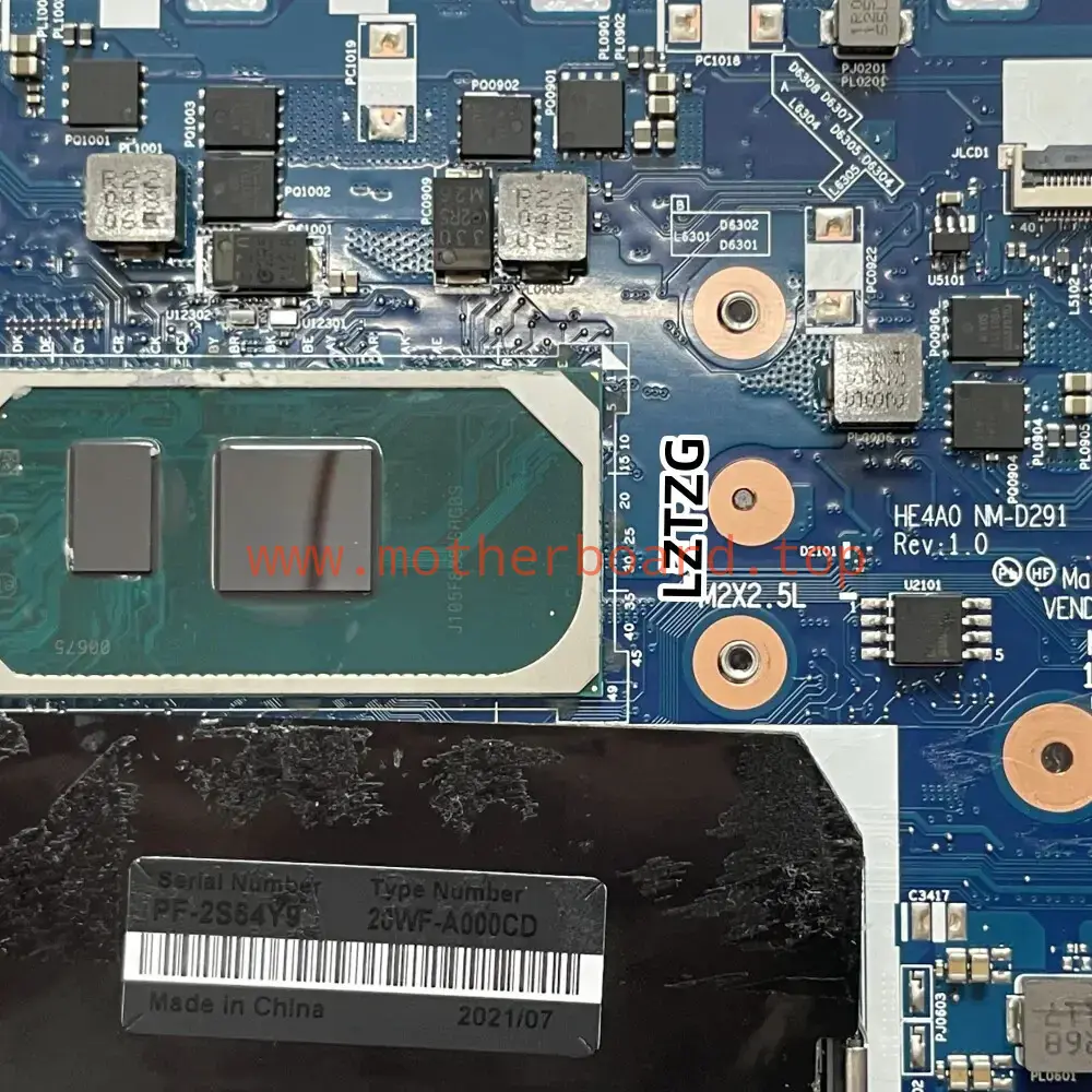 NM-D291 Motherboard For Lenovo ThinkPad E14 E15 Gen2 Laptop I3-1005G1 5B21A12874 2