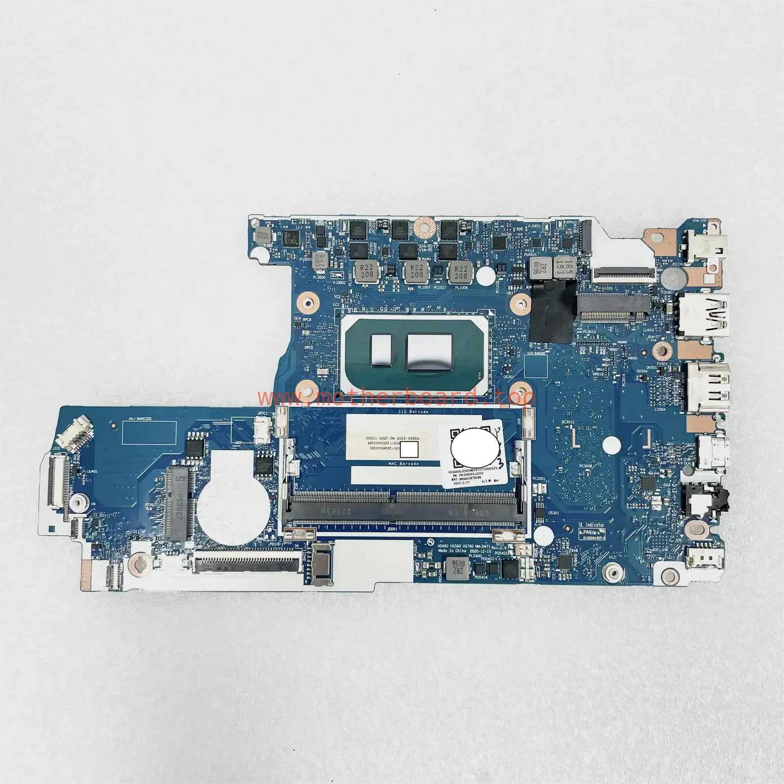 NM-D471 For Lenovo ideapad 3-15ITL6 3-14ITL6 Motherboard i3 i5 i7 CPU RAM-4G 2