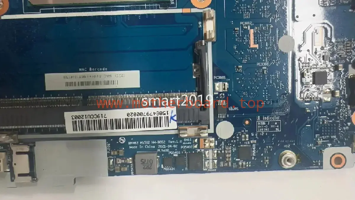 For Lenovo S15 G2 ITL/S14 G2 ITL Motherboard NM-D852 i5-1135G7 MX450-2G 8GB-RAM 3