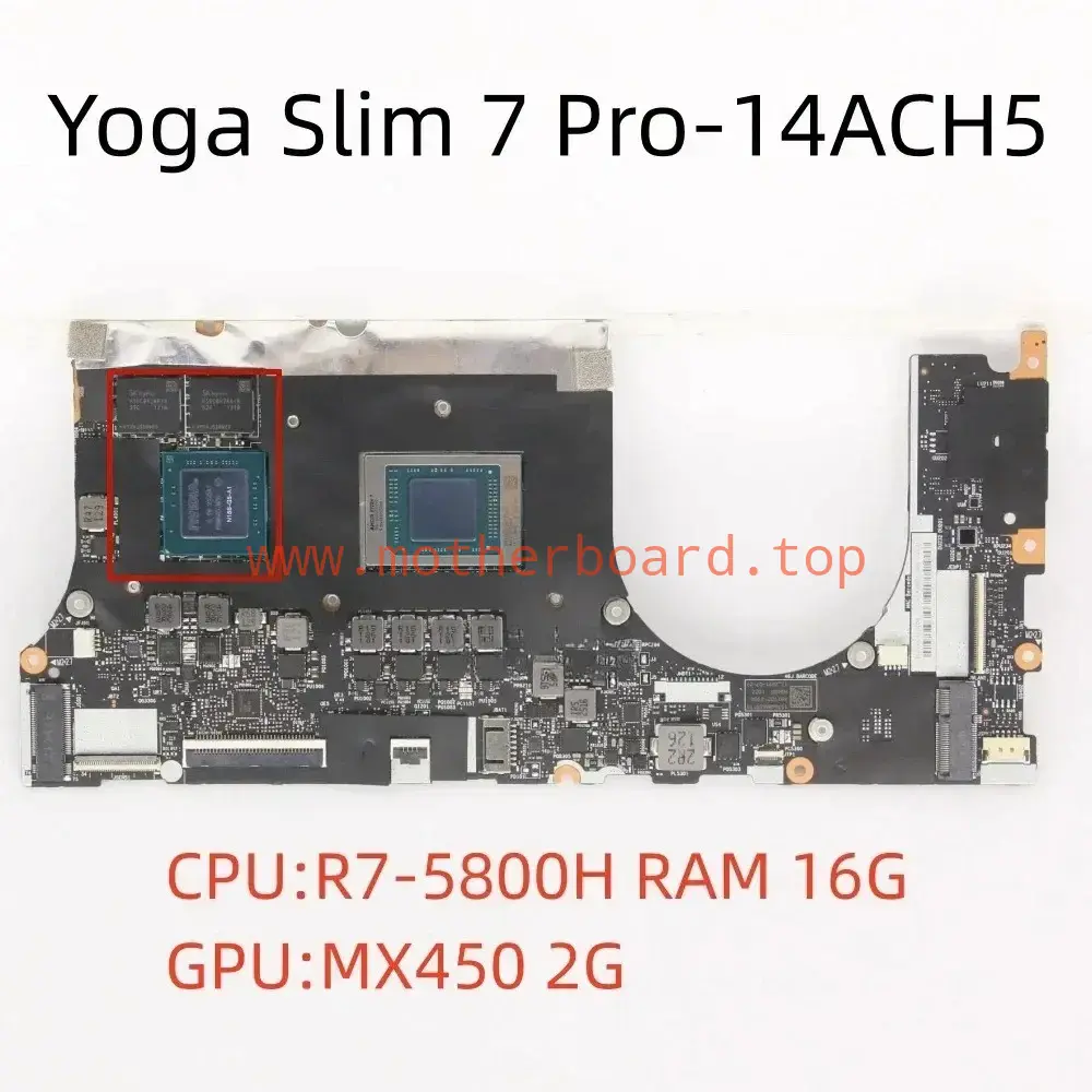 NM-D891 For Lenovo Yoga Slim 7 Pro-14ACH5 Motherboard R7-5800H MX450 2G 16G