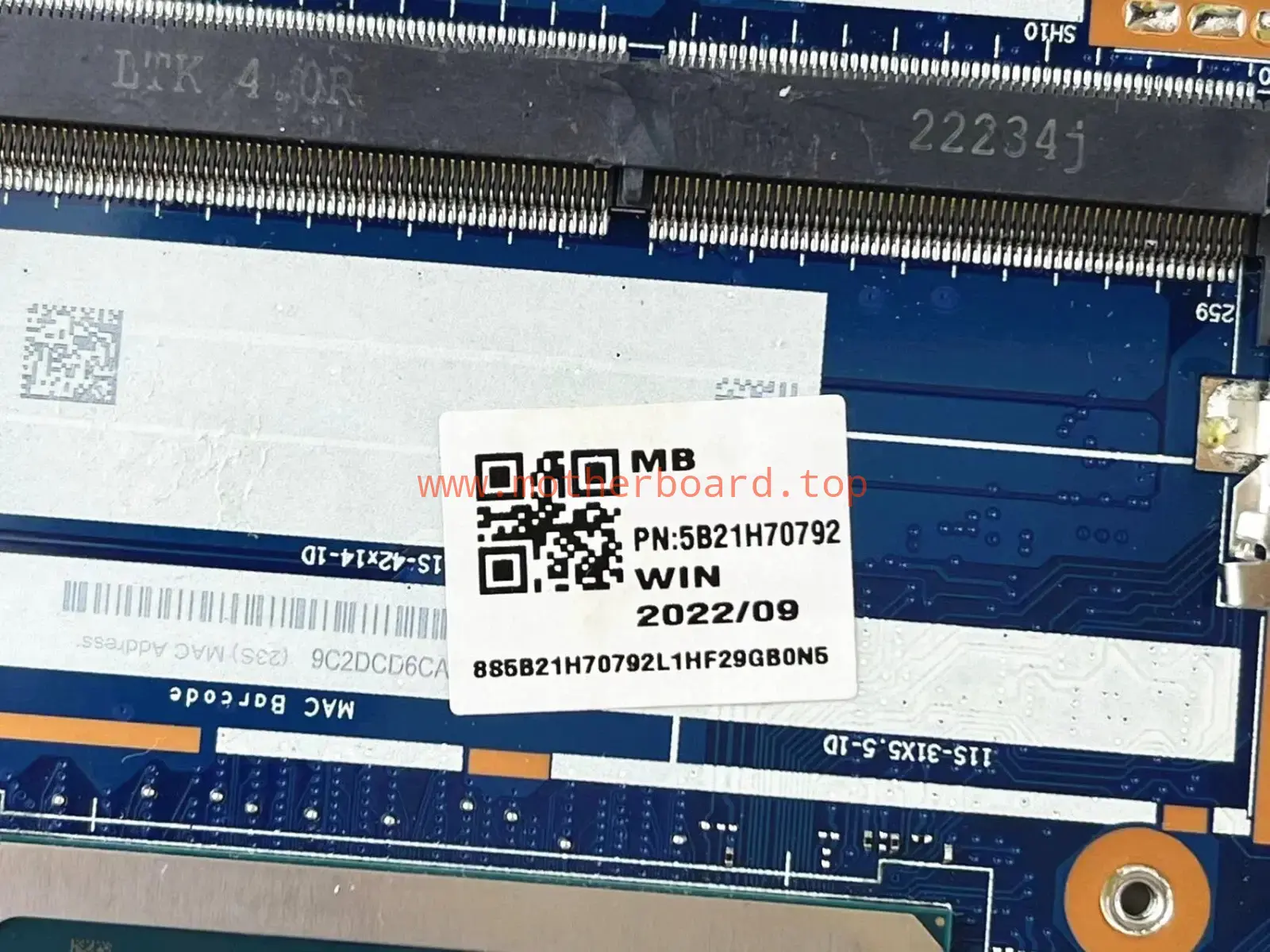FOR Lenovo IdeaPad 1 14IAU7 LAPTOP MOTHERBOARD NM-E331 I3-1215U 8GB 5B21H70792 3