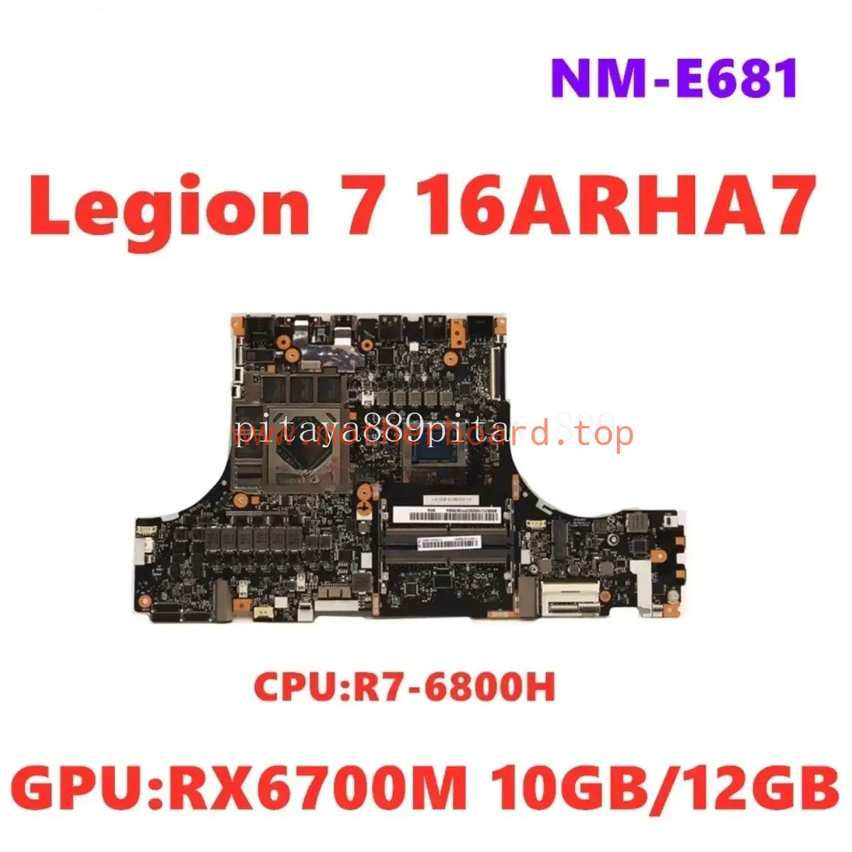 NM-E681 For Lenovo Legion 7 16ARHA7 Motherboard R7-6800H R9 CPU RX6700M 10G GPU