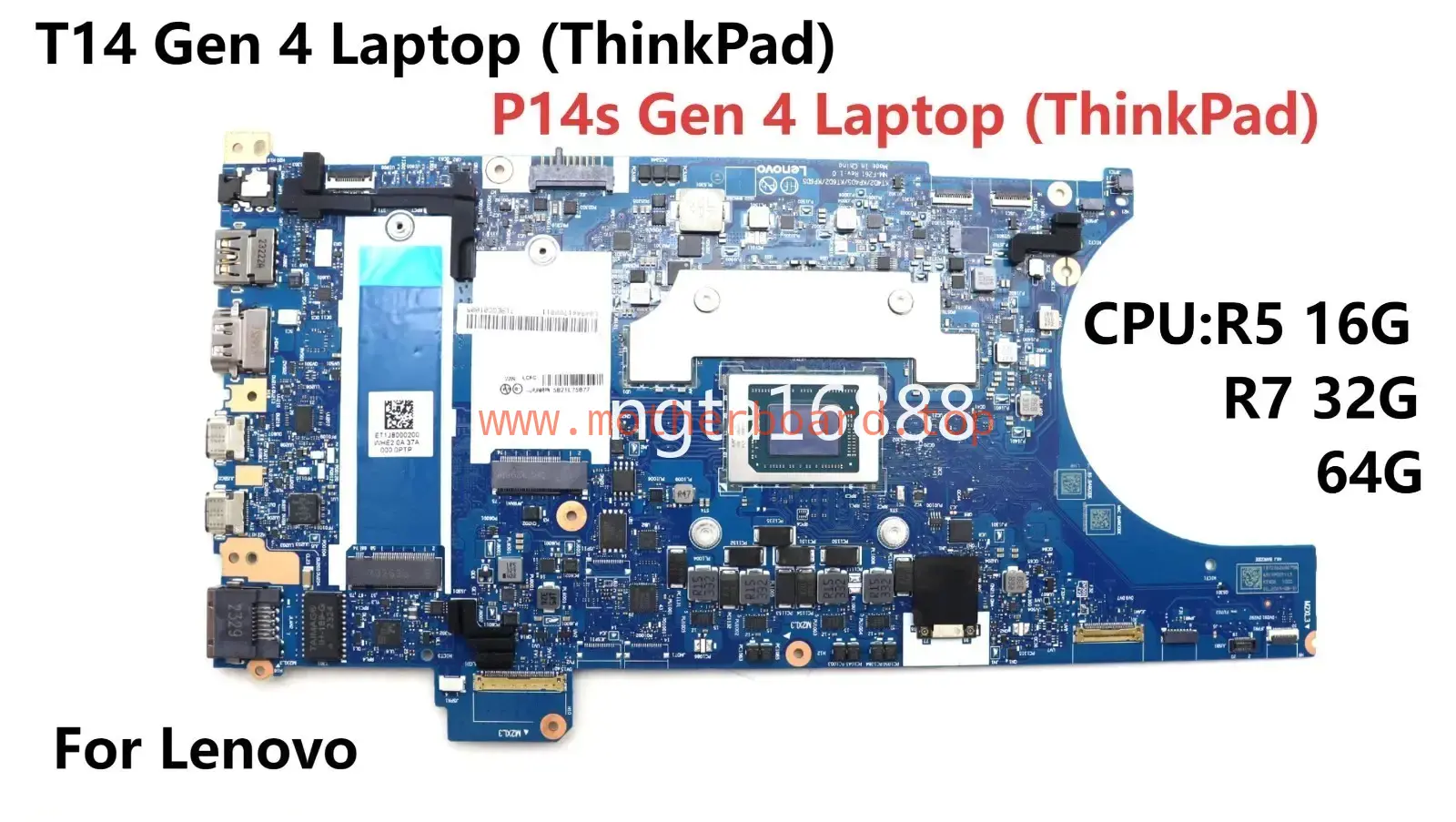 NM-F261 For Lenovo ThinkPad T14 Gen 4 P14s Gen 4 Laptop motherboard R5 R7